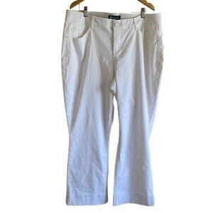 Democracy Ab Solution Jeans Womens 20W White Bootcut Mid Rise Slimming Tummy